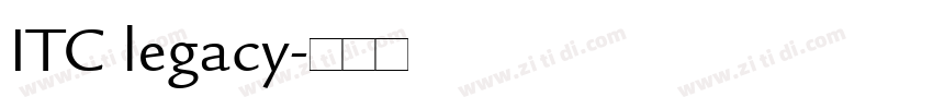 ITC legacy字体转换